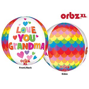 Helium ballon orbz love grandma
