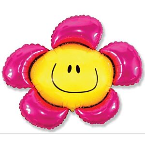 Helium ballon flower fuchsia 