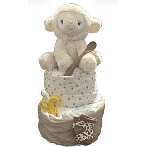 Luiertaart schaap met lepel