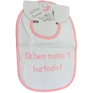 Slab la petite couronne ik ben mama's hartedief roze