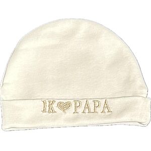 Baby Muts met tekst ik(hartje) papa ecru