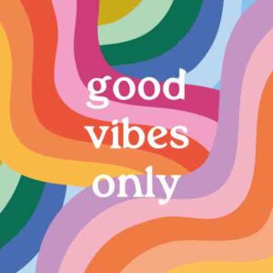 Artige tegel good vibes only 