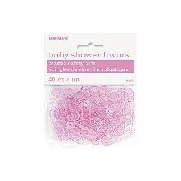 Mini speldjes Babyshower roze 40stuks