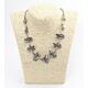 Ketting bloemen zilver