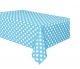 Tafelkleed dots blauw-wit