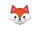 Helium ballon fox hoofd