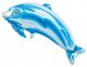 Helium ballon dolfijn blauw
