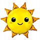 Helium ballon zon punten