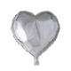 Helium ballon hart zilver 46 cm 