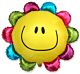 Helium ballon bloem gekleurd 