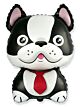 Helium ballon french bulldog black 