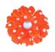 BlingBloem Rood/oranje met witte stippen