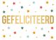 Daisy kaart gefeliciteerd sterretjes