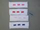 Babyhaarband wit met 3 strikjes