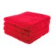 Handdoek met naam rood