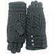 Handschoenen gebreid antraciet 