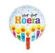 Folieballon hiep hiep hoera