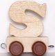Houten Lettertreinwagon S