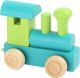 Locomotief voor lettertrein kleur blauw/groen