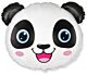 Helium ballon panda hoofd
