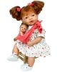 Pop met baby staartjes roze
