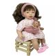 Pop met baby en haarband roze