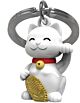 Sleutelhanger Chinees geluks kat van metaal. 