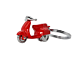 Sleutelhanger Rode Scooter van metaal.